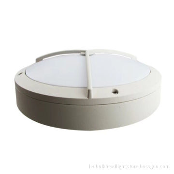20W  round outdoor wall light 1600lumen white housing with grill IP65 5 years warranty